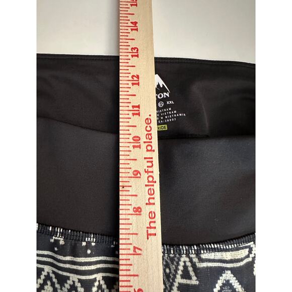 Burton Dryride Plasma Legging XL‎ Black & White Aztec Tribal Southwest Baselayer - Picture 8 of 11